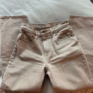 Abercrombie and Fitch Oat high rise jeans